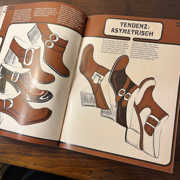 rivista impuls moda calzature anni '70