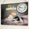 Pannello Lavazza con orologio vintage