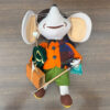 topo gigio cresba in panno vintage