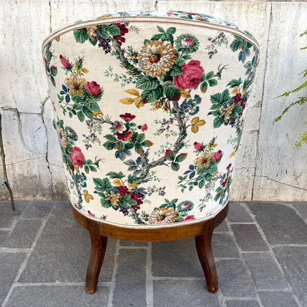 poltrona vintage inglese a fiori Bobeche