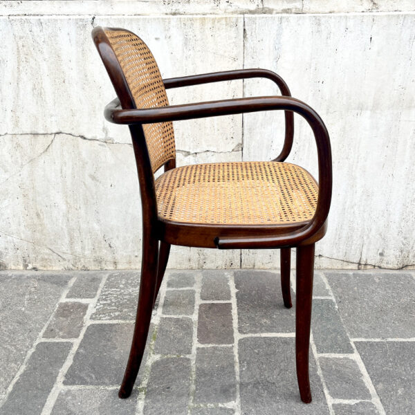 sedia in legno curvato set di 4 vintage tipo Thonet